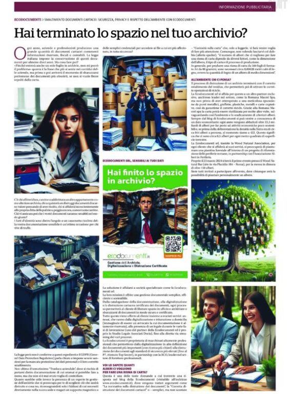 Articolo La Repubblica